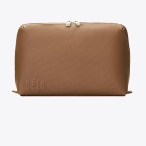 BÉIS Large Cosmetic Pouch in Camel